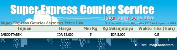 harga pengiriman barang